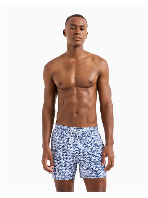 Costume shorts con logo small all over EMPORIO ARMANI | EM000583AF12343/FB164